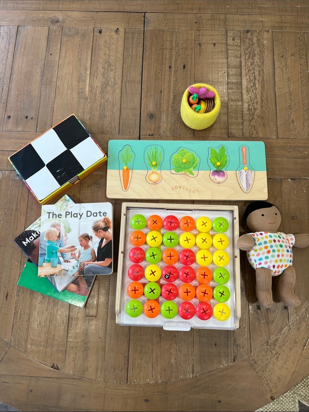 Lovevery mixed collection toy bundle 12-36 months puzzle doll flash cards books